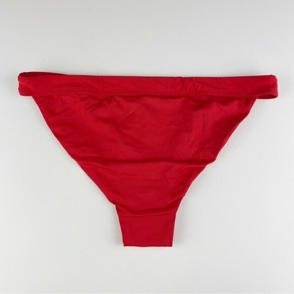 Andie The Banded Bikini Bottom Swimsuit Cherry Red Size L NWT - Picture 7 of 9
